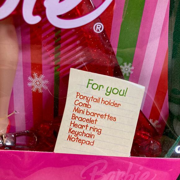 Y2K Mattel Holiday Wishes Barbie Gift Set #J0549 (2006) NRFB - Picture 5 of 5
